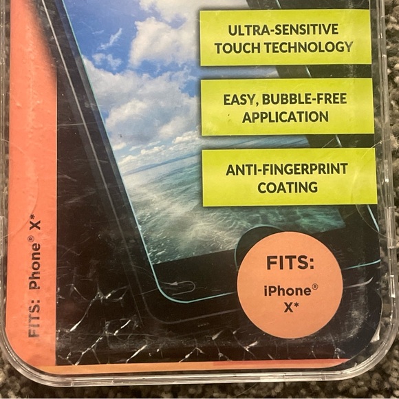 (2) iPhone X Screen Protector Glass Shatter-Resistant Screen Guard Fits iPhone X - Picture 6 of 7